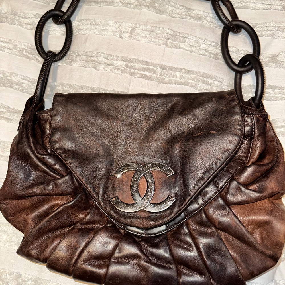 Chanel Chocolate Croissant Shoulder Tote